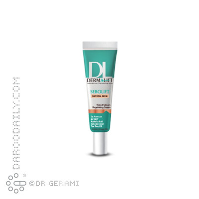 کرم متعادل کننده چربی بژ طبیعی مدل Sebolift درمالیفت 30 میلی لیتری