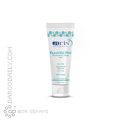 کرم مرطوب کننده پوست های چرب و دارای آکنه آریس 75 میلی لیتری