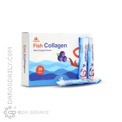 پودر فیش کلاژن ویتامین لایف ۳۰ عددی