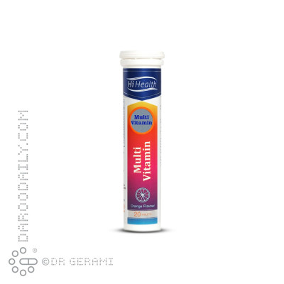 قرص جوشان مولتی ویتامین پرتقالی های هلث 20 عددی