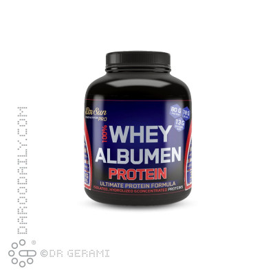 پودر پروتئین وی آلبومین شکلاتی دکتر سان ۲۲۷۰ گرمی