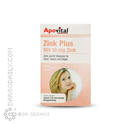 کپسول زینک پلاس 10 میلی گرمی آپوویتال 40 عددی