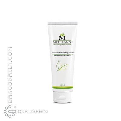 کرم مرطوب کننده قوی پوست خشک آمونیوم لاکتات 12 درصد مدیلن 100 میلی لیتری