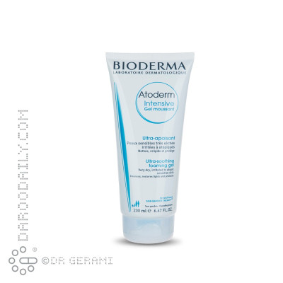 ژل فوم شوینده پوست خشک و حساس مدل Atoderm Moussant بایودرما 200 میلی لیتری