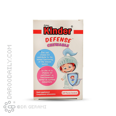 قرص جویدنی دیفنس کیندر فیشر 60 عددی