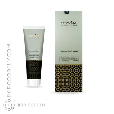 کرم موبر بدن آقایان سروینا 100 میلی لیتری