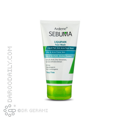 ژل شستشو صورت پوست چرب و آکنه دار مدل Liquipain سبوما آردن ۱۵۰ میلی لیتری