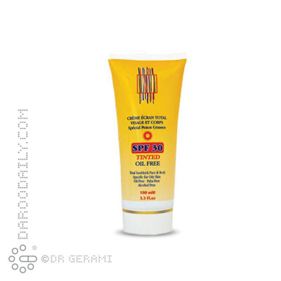 کرم ضد آفتاب رنگی پوست چرب فاقد چربی SPF30 آدنایس 100 میلی لیتری