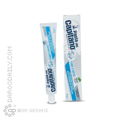 خمیر دندان ضد پوسیدگی و ضد پلاک پاستا دل کاپیتانو 75 میلی لیتری