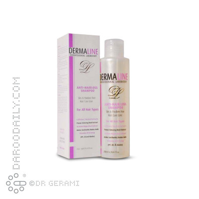 شامپو ضد ریزش مو درمالاین ۲۵۰ میلی لیتری