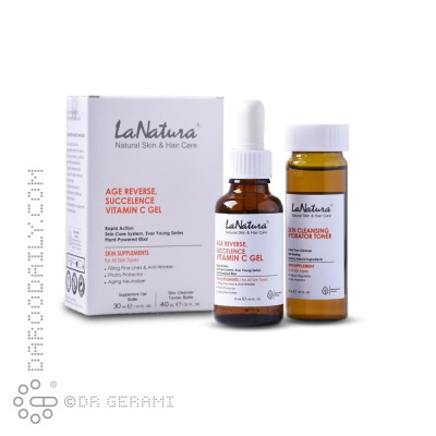 ژل ویتامین C و تونر آبرسان لاناتورا 2 عددی