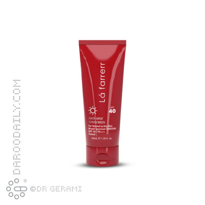 کرم ضد آفتاب و ضد لک برنز پوست خشک SPF40 لافارر 40 میلی لیتری