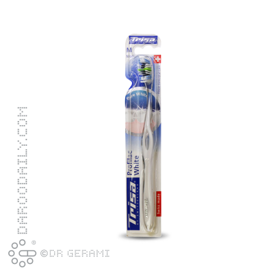 مسواک بزرگسال برس متوسط مدل Profilac White تریزا