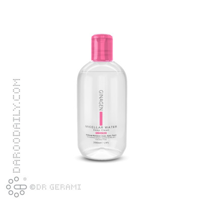 محلول پاک کننده آرایش پوست خشک میسلار واتر ژیناژن 200 میلی لیتری