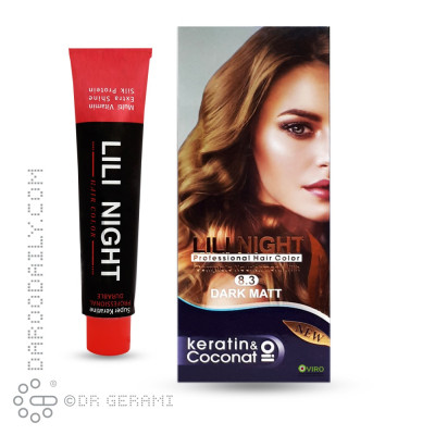 کیت رنگ موی زیتونی تیره لی لی نایت شماره 8.3