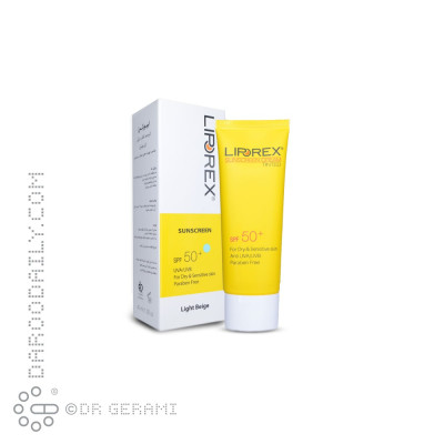 کرم ضد آفتاب بژ روشن پوست خشک و حساس SPF50 لیپورکس ۴۰ میلی لیتری