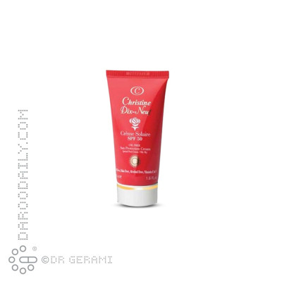 کرم ضد آفتاب پوست چرب فاقد چربی SPF50 کریستین دیزنف 50 میلی لیتری