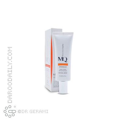 کرم ضد آفتاب بژ طبیعی پوست خشک و نرمال SPF50 ام کیو 55 میلی لیتری