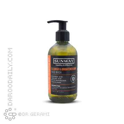 ژل شستشوی روشن کننده صورت مدل Brightener سان وی 250 میلی لیتری