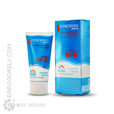 کرم ضد آفتاب آقایان SPF35 هیدرودرم 50 میلی لیتر