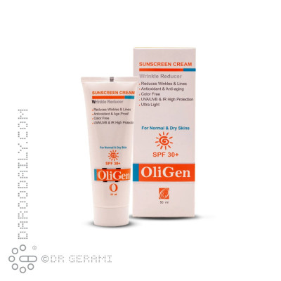 کرم ضد آفتاب پوست معمولی و خشک SPF30 الی ژن 50 میلی لیتری
