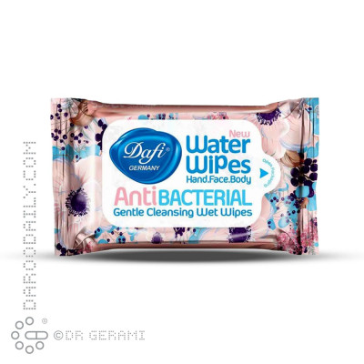 دستمال مرطوب پاک کننده دست و صورت دافی ۱۲ عددی