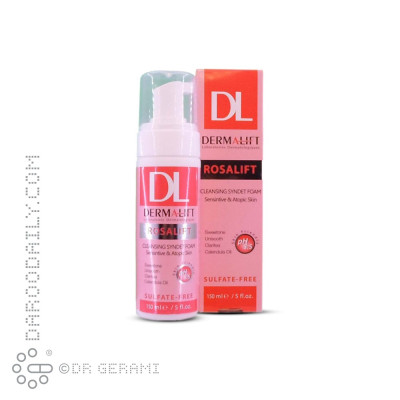فوم شستشوی پوست حساس مدل Rosalift درمالیفت 150 میلی لیتری