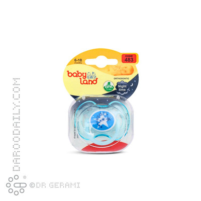 پستانک ارتودنسی شب تاب بی بی لند سایز 2 کد 483