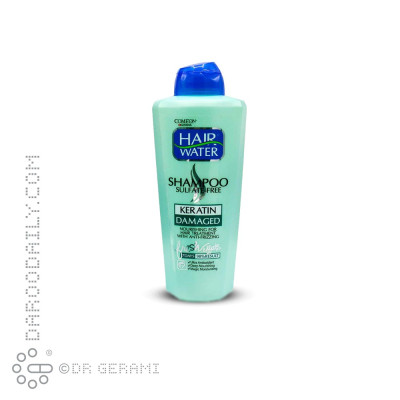 شامپو هیرواتر موهای آسیب دیده مدل Keratin کامان 400 میلی لیتری