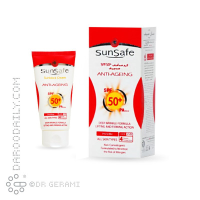 کرم ضد آفتاب و ضد چروک SPF50 سان سیف ۵۰ میلی لیتری