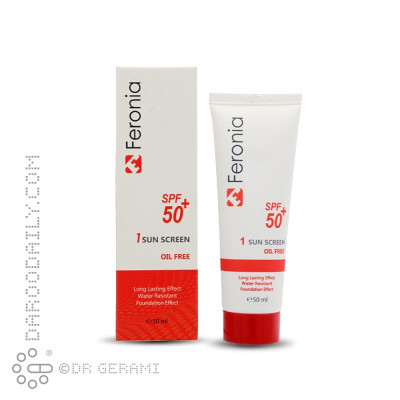 کرم ضد آفتاب بژ روشن فاقد چربی SPF50 فرونیا شماره 1