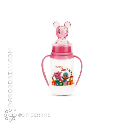 شیشه شیر عروسکی فندوقی بی بی لند 150 میلی لیتری کد 472