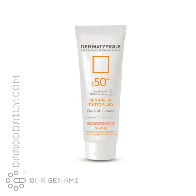 فلویید ضد آفتاب بژ طبیعی پوست چرب +SPF50 درماتیپیک 50 میلی لیتری