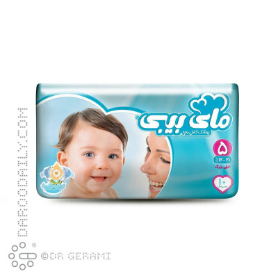 پوشک کودک آبی مهربان با پوست سایز ۵ مای بیبی 10 عددی