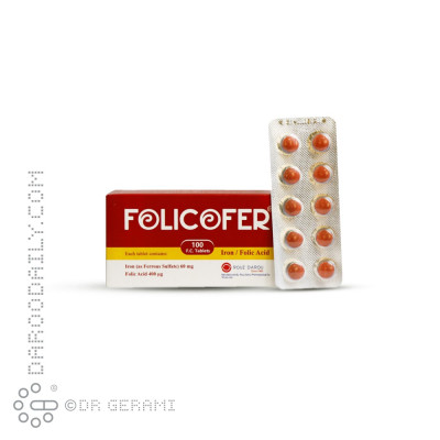 قرص فولیکوفر روز دارو 100 عددی