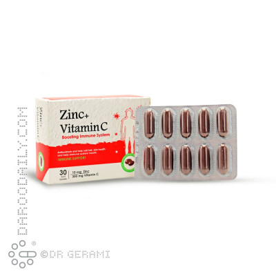 کپسول زینک و ویتامین C دانا 30 عددی