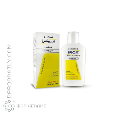 شامپو ضد شوره حاوی اکتوپیروکس ۱ درصد ایروکس ۲۰۰ گرمی