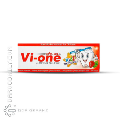 خمیر دندان کودک با طعم توت فرنگی وی وان 60 گرمی