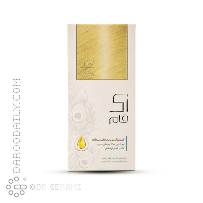 کیت رنگ موی پلاتینه شنی سری پلاتینه زی فام شماره 110