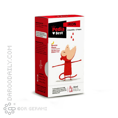 قطره آهن موزی پدیابست 30 میلی لیتری