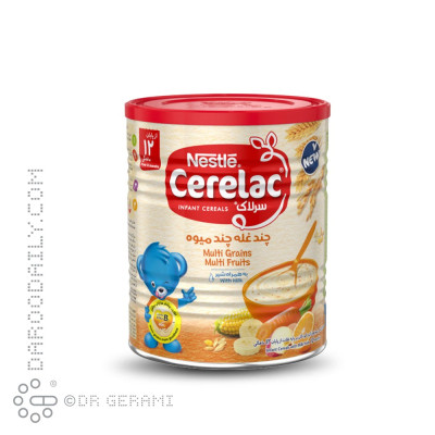 سرلاک چند غله چند میوه نستله 400 گرمی