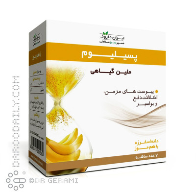 پودر ساشه پسیلیوم موزی ایران داروک 7 عددی