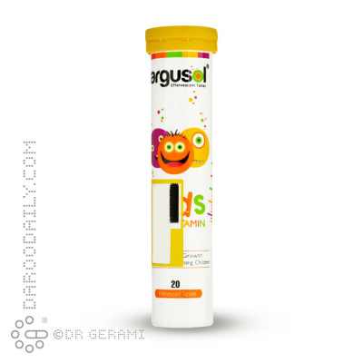 قرص جوشان مولتی ویتامین کودکان آرگوسول 20 عددی