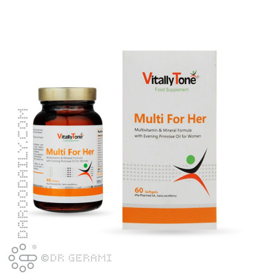 سافت ژل مولتی فور هر ویتالی تون 60 عددی