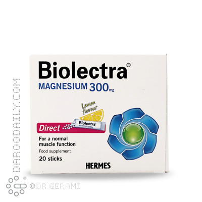 پودر بیولکترا منیزیم 300 میلی گرمی دایرکت هرمس 20 عددی