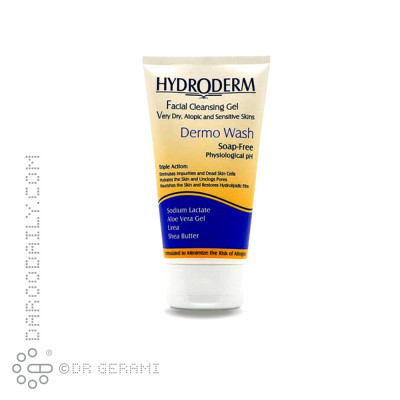 ژل شستشوی پوست‌ خشک مدل Dermo Wash هیدرودرم 150 گرمی