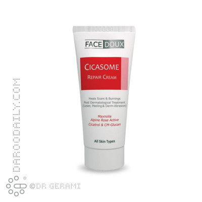 کرم ترمیم کننده پوست مدل Cicasome فیس دوکس 30 میلی لیتری