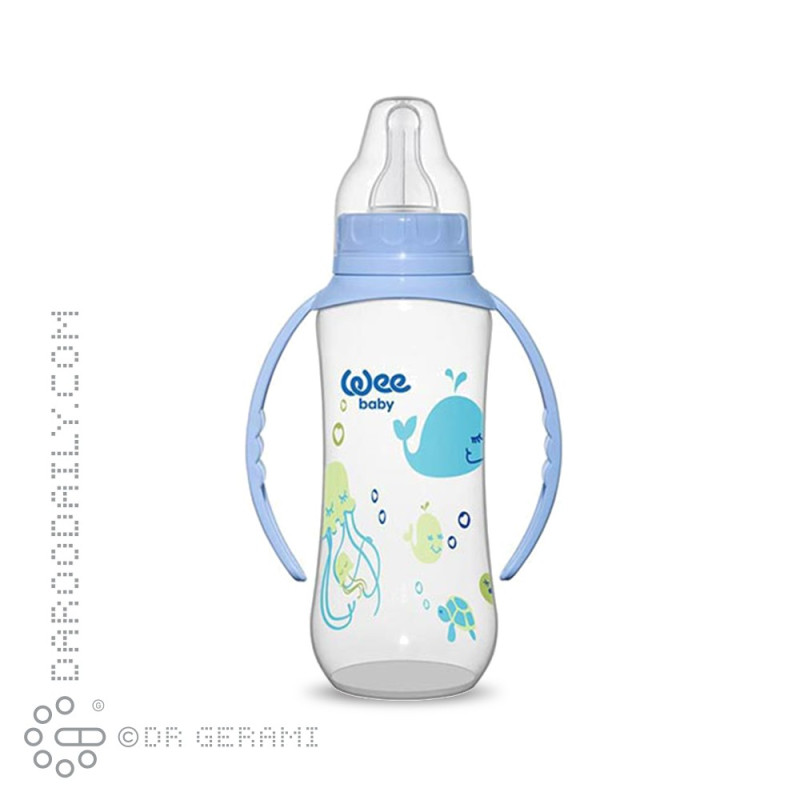 شیشه شیر دسته دار وی کر 270 میلی لیتری