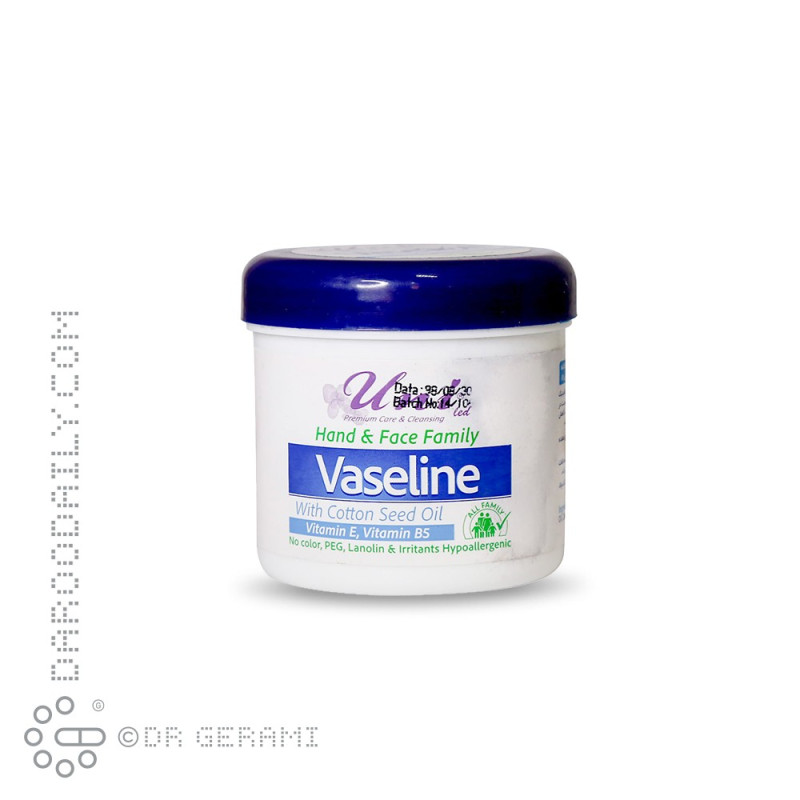 وازلین حاوی روغن پنبه دانه یونی لد 100 گرمی