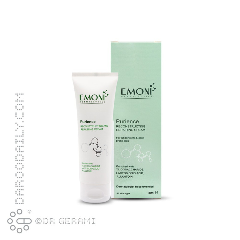 کرم مرطوب کننده و بازسازی کننده پوست چرب و مختلط امونی 50 میلی لیتری